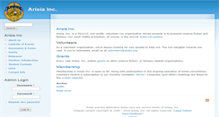 Desktop Screenshot of corp.arisia.org